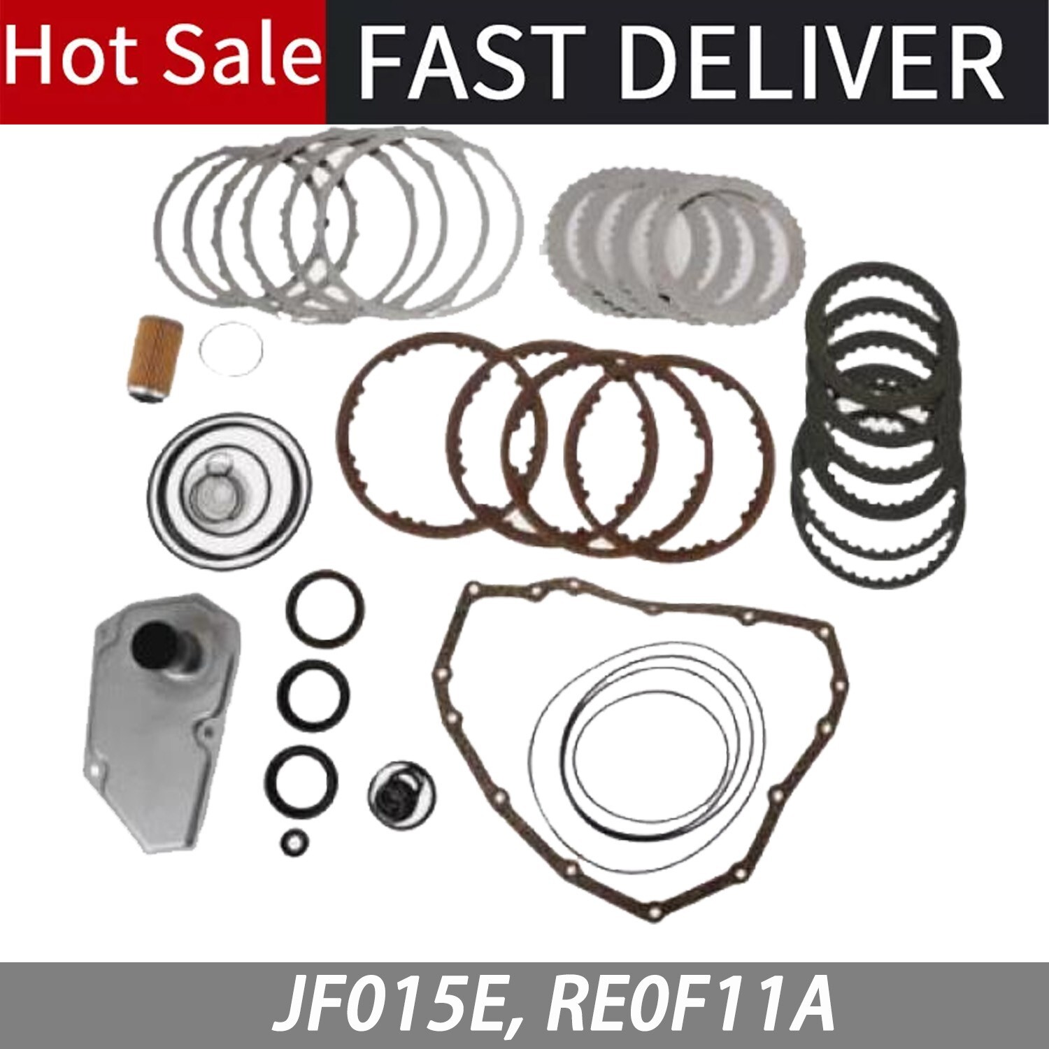 JF015E RE0F11A For Nissan CVT w/Belt Transmission Master Rebuild Kit +Pulley Set