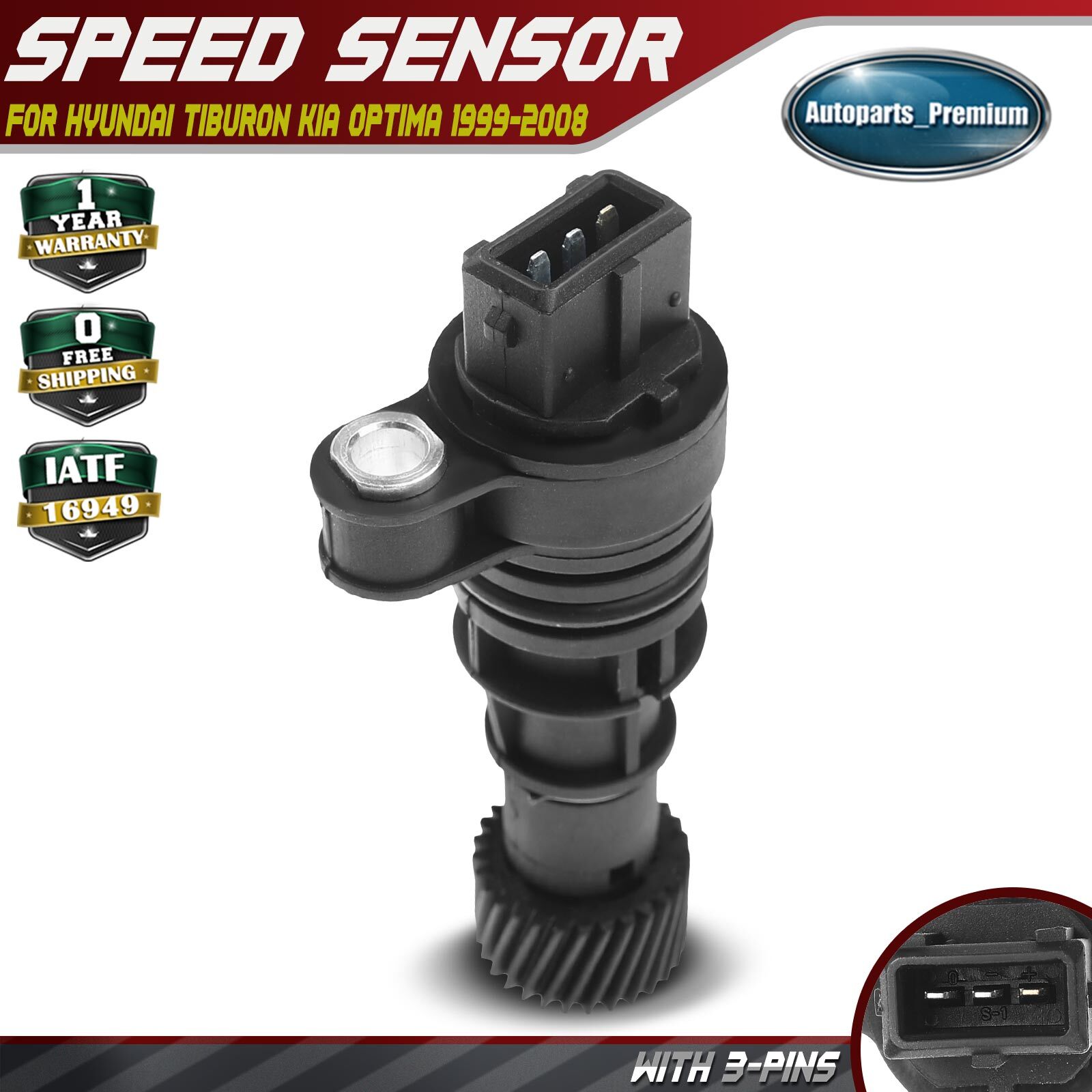 Speed Sensor for Hyundai Elantra Sonata Kia Spectra 99-08 L4 2.0L B113802020CA