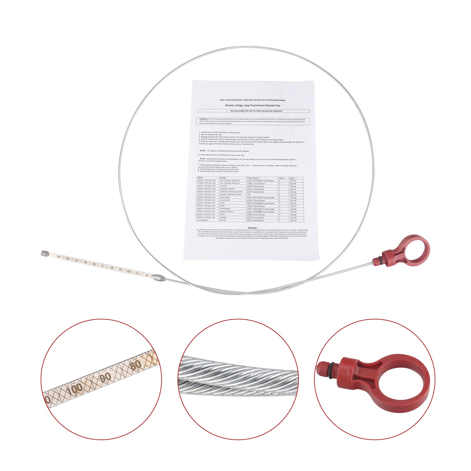 Transmission Oil Level Measure Dipstick Tool For Chrysler, Dodge, Jeep 917-327