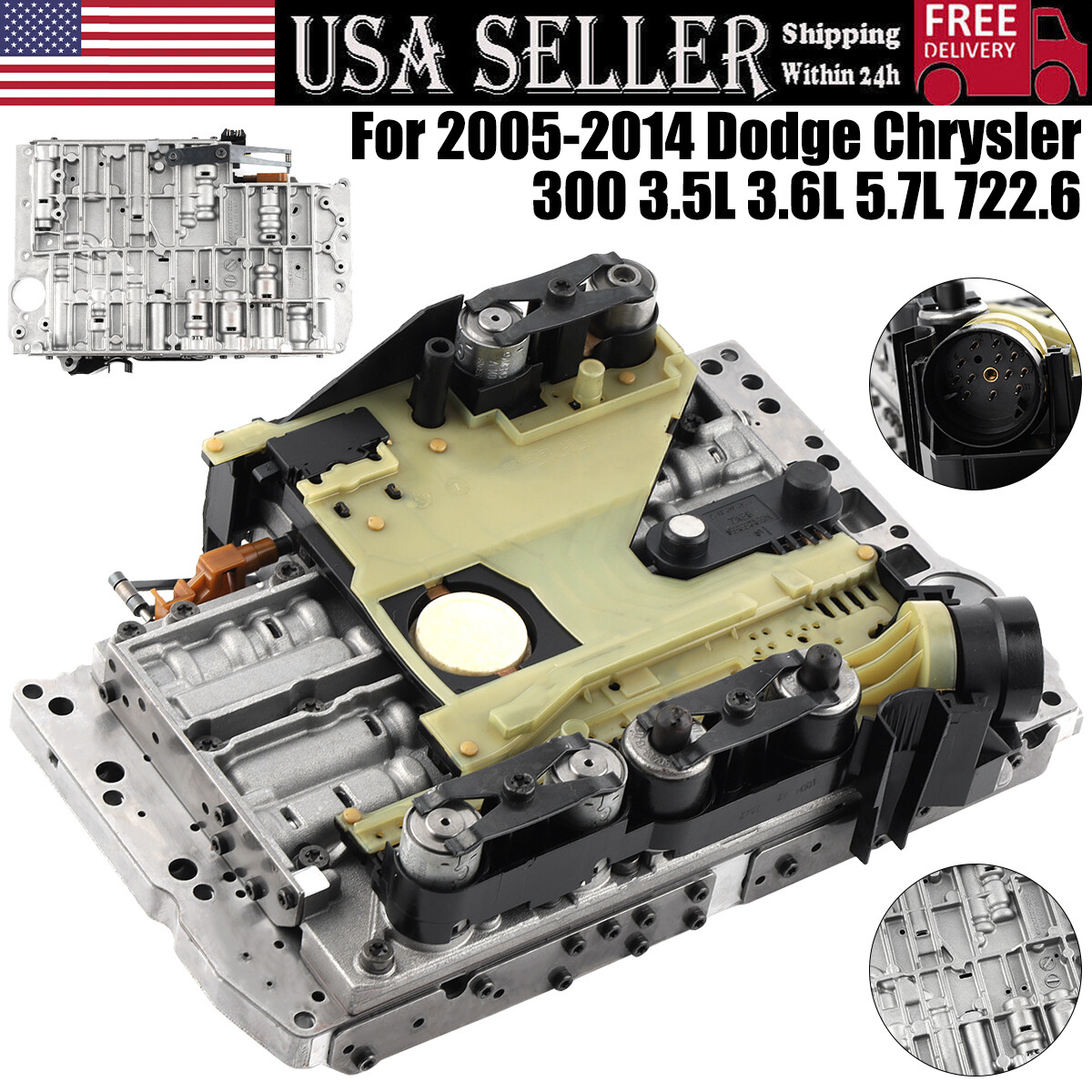 Transmission Valve Body W/Conductor Plate For Chrysler Dodge Jaguar Jeep #722.6