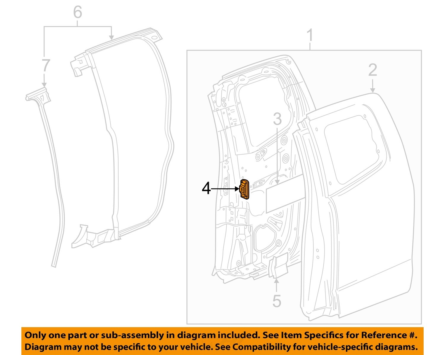 GM OEM 14-24 Canyon Cab Uniside-Anchor Plate 11546340