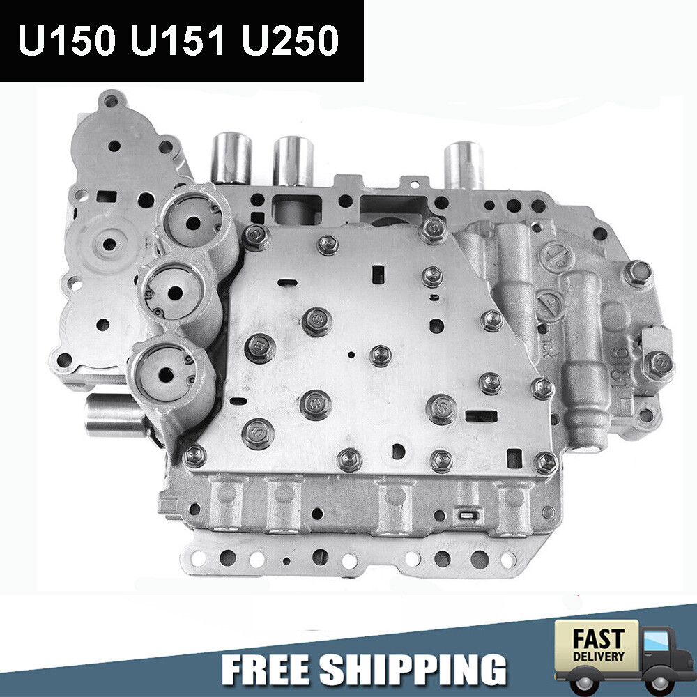 U150 U151 U250 Transmission Valve Body w/ 7 Solenoids for Toyota Lexus 2004-2014