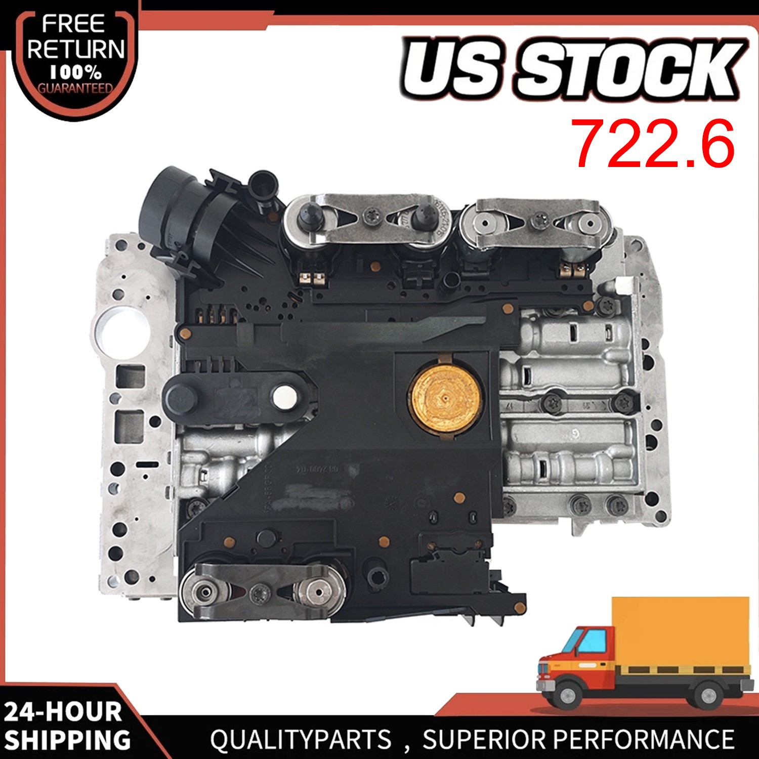 For Mercedes-Benz TCU Transmission Valve Body Solenoid, 722.6 w/ Conductor Plate