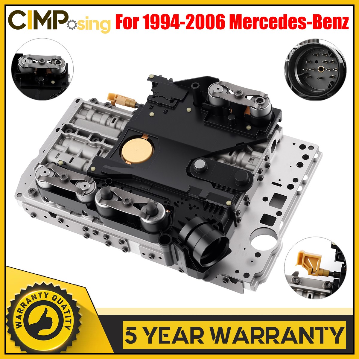 722.6 TCU Transmission Valve Body Solenoid for Mercedes-Benz w/ Conductor Plate