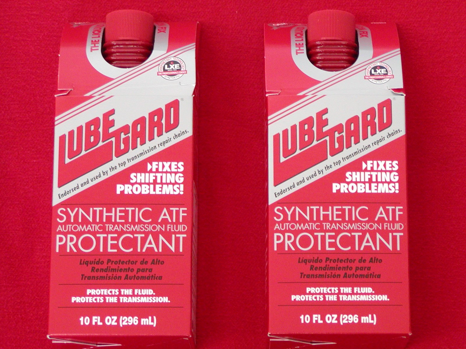 (2) 10oz BOTTLES OF LUBEGARD TRANSMISSION ADDITIVE FLUID PROTECTANT RED ATF60902