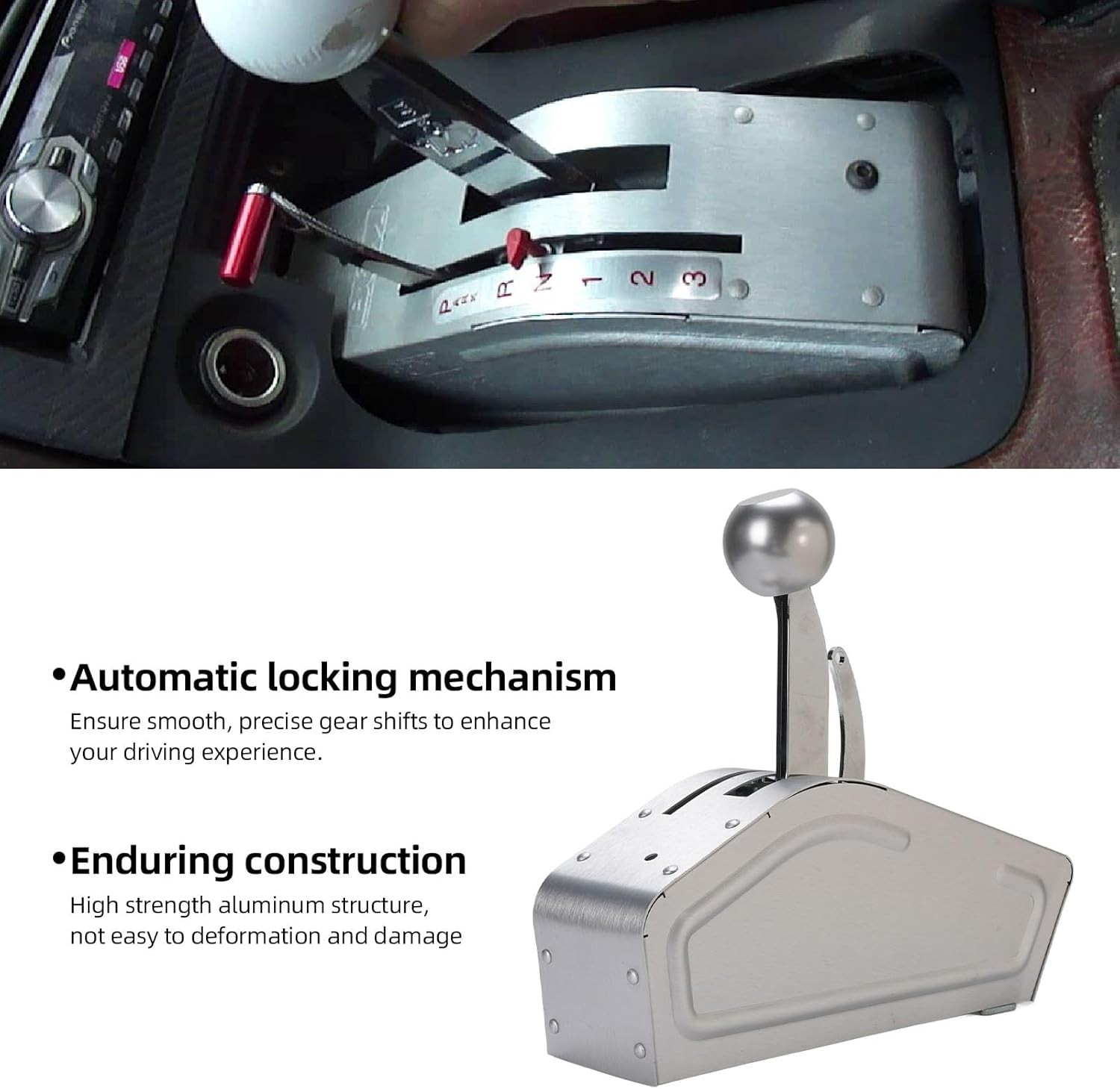 For B&M 80842 Pro Ratchet Automatic B&M Shifter for 3 & 4 Speed Transmission NEW
