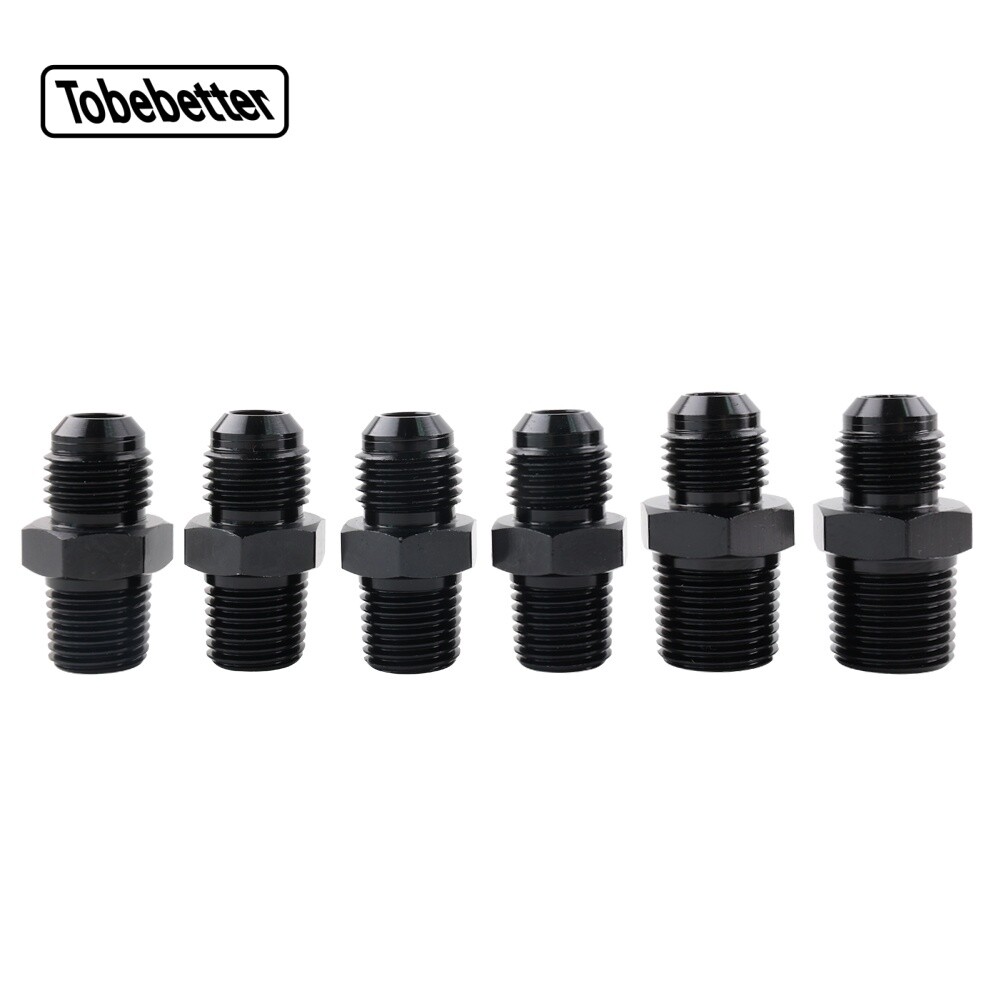 Black 52” Nylon Braided Transmission Cooler Hose Line Fitting TH350 700R4 TH400