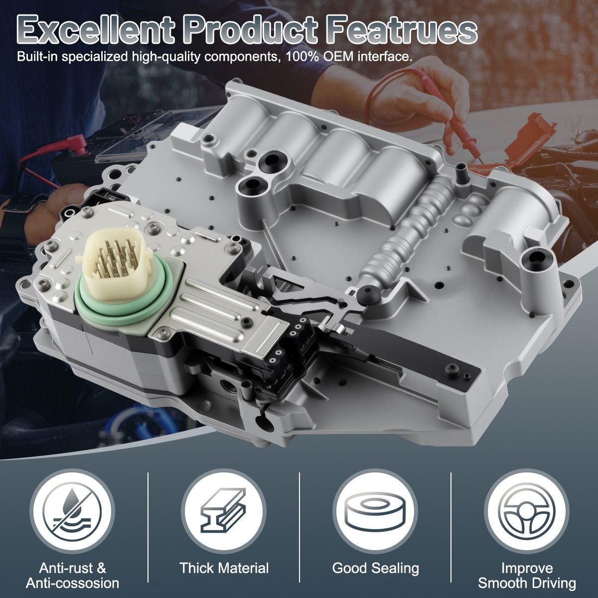 545RFE Transmission Valve Body W/ Solenoid Fit For Dodge Ram Chrysler Charger