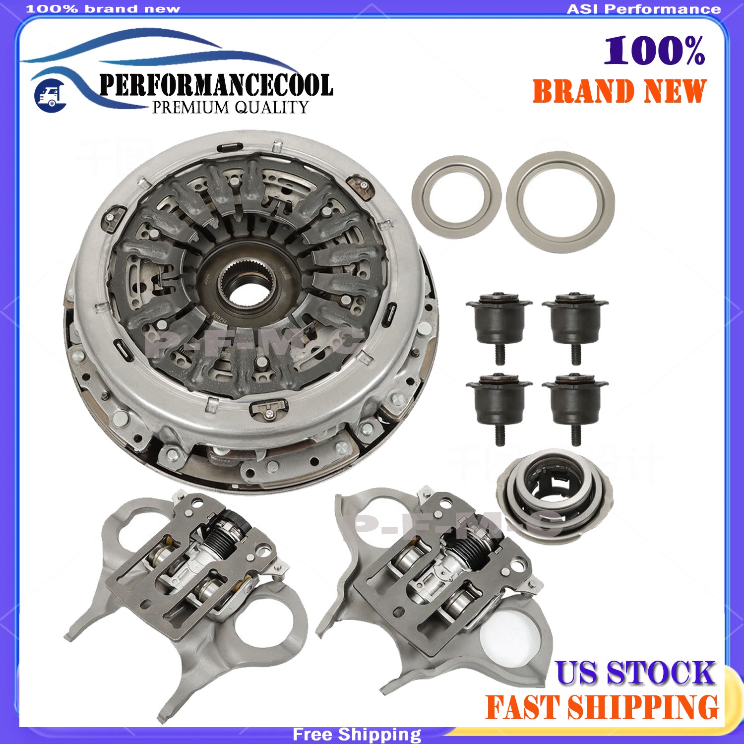 Fit 2012-2019 Ford Focus Fiesta 6DCT250 DPS6 Transmission Dual Clutch Fork Kit