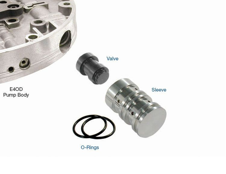 Sonnax Boost Valve & Sleeve Kit (Includes O-Rings), for E4OD/4R100 (1989-Up)