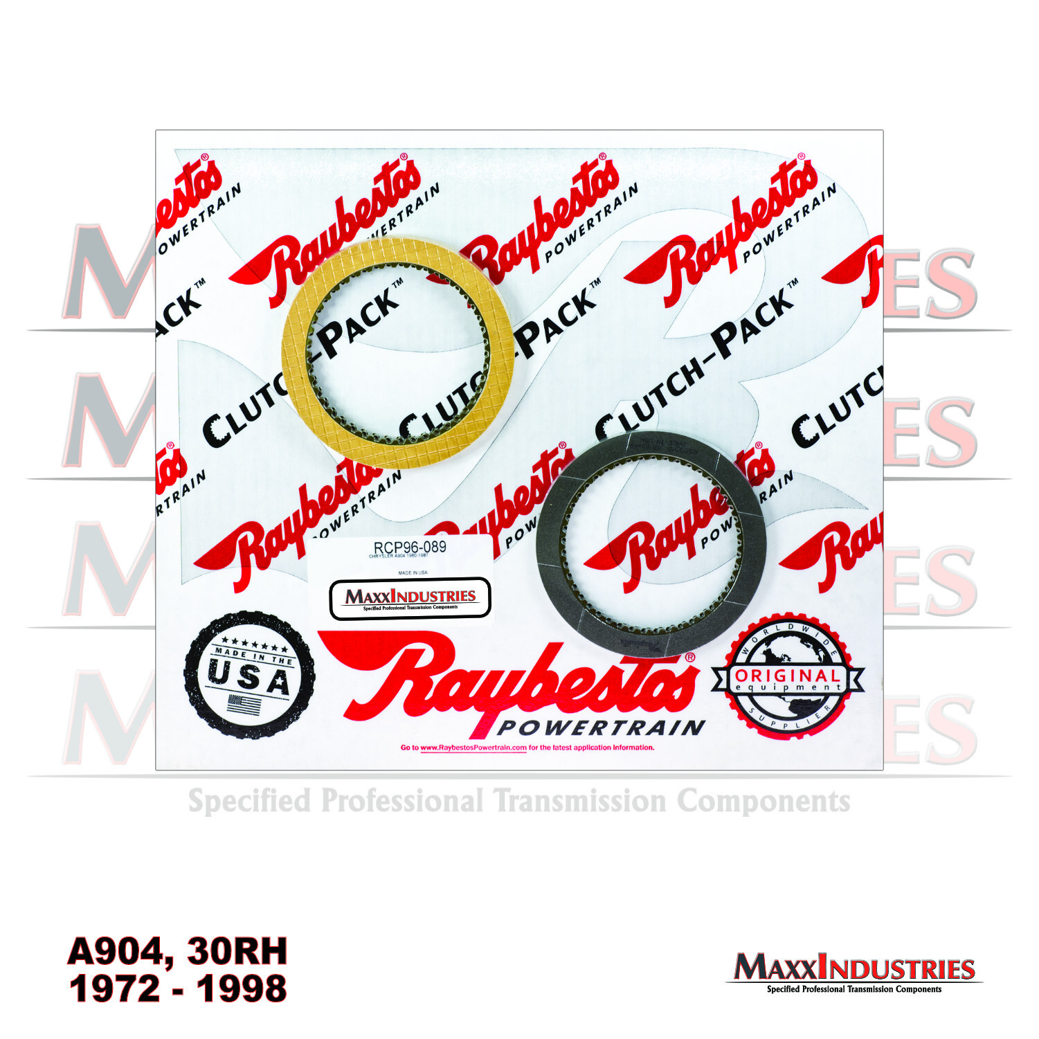 A904 TF6 Transmission Rebuilt Kit Transtec Master Kit less Steels 1972 – 1998