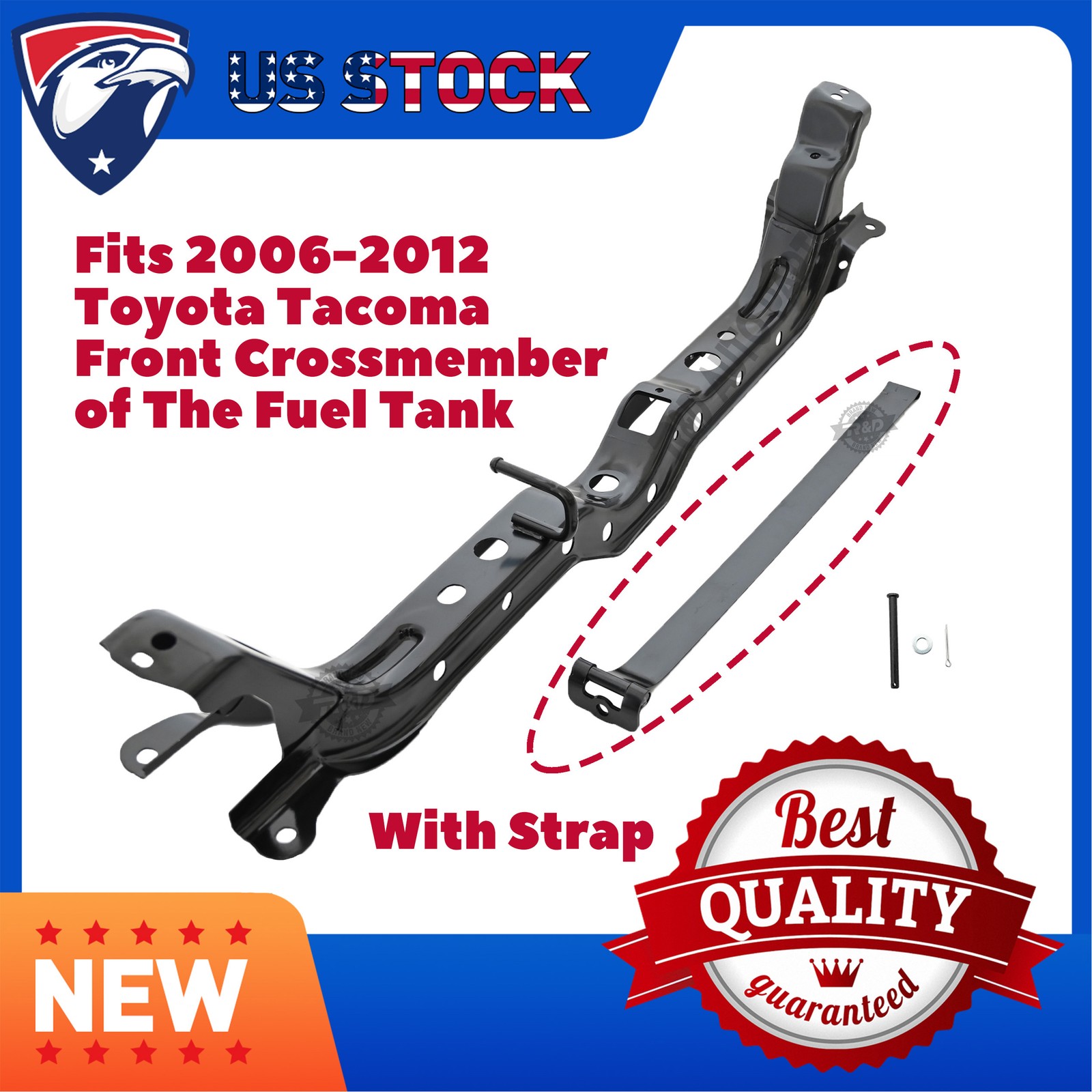 Front Crossmember Frame Gas Tank For 2006-2012 Toyota Tacoma Easy To Install