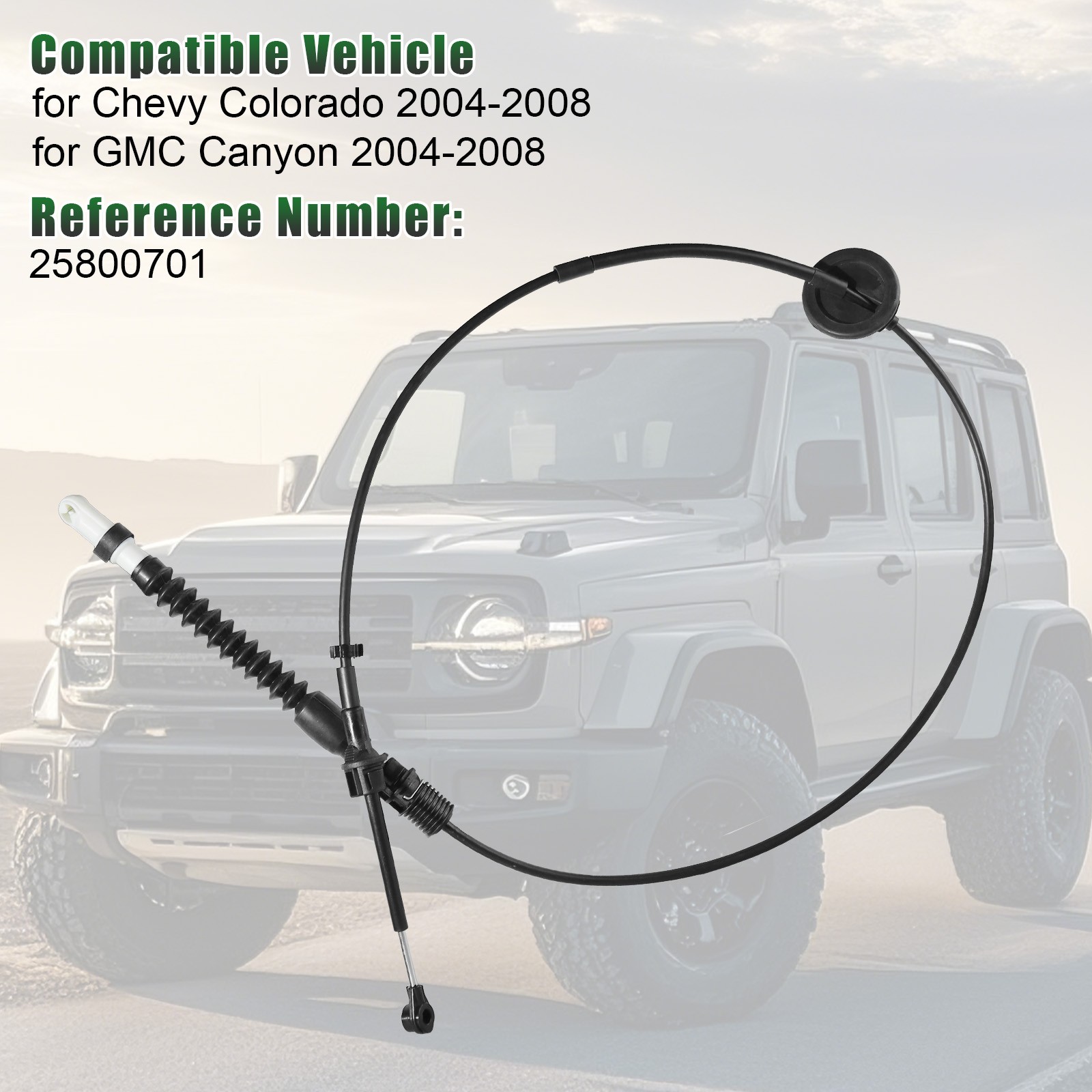 Automatic Shifter Shift Cable Fits 04-08 Chevrolet Colorado GMC Canyon 25800701