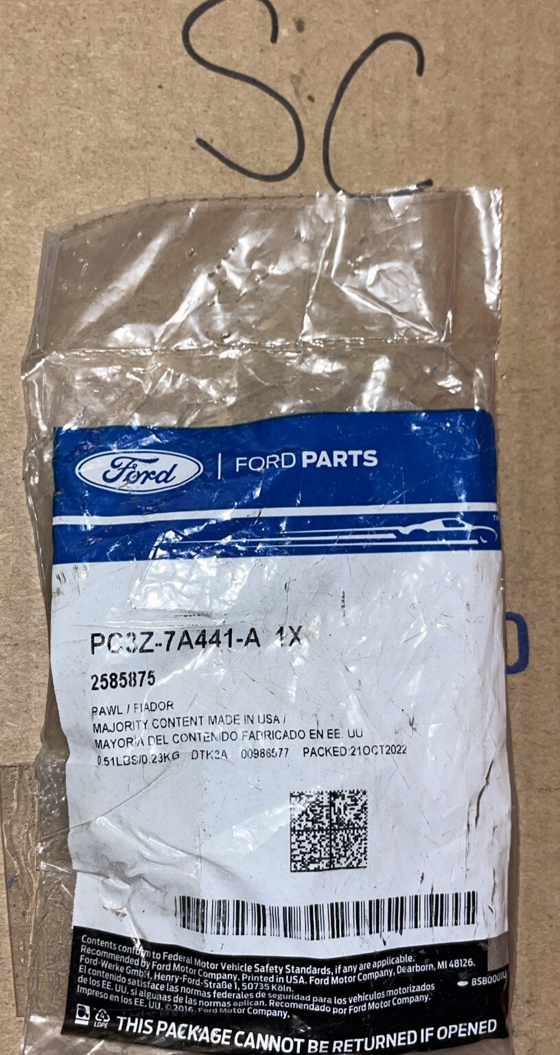 Genuine Ford Pawl Assembly Parking PC3Z-7A441-A