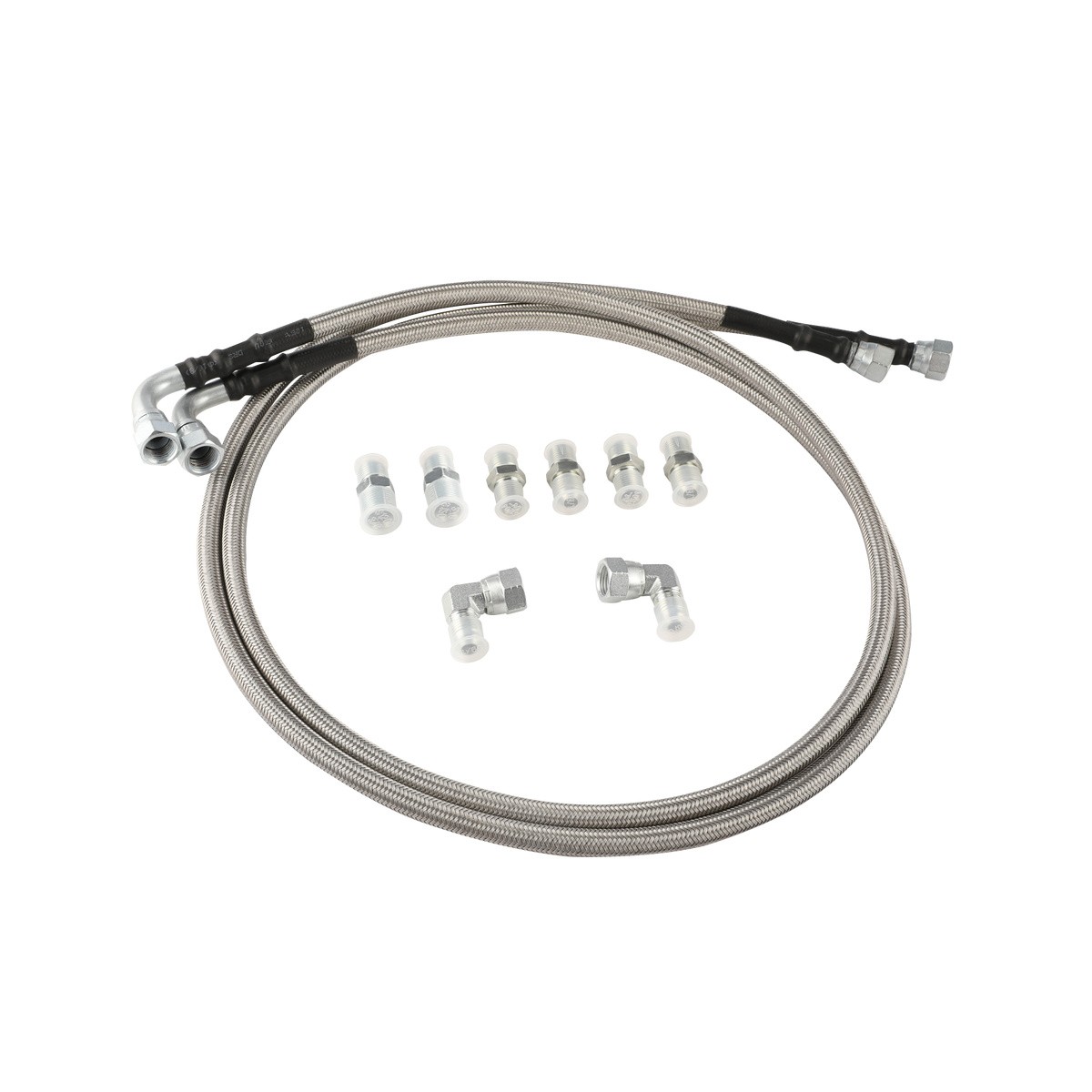 SS Braided Transmission Cooler Hose Fits For TH350 700R4 TH400 USA 52″ US NEW