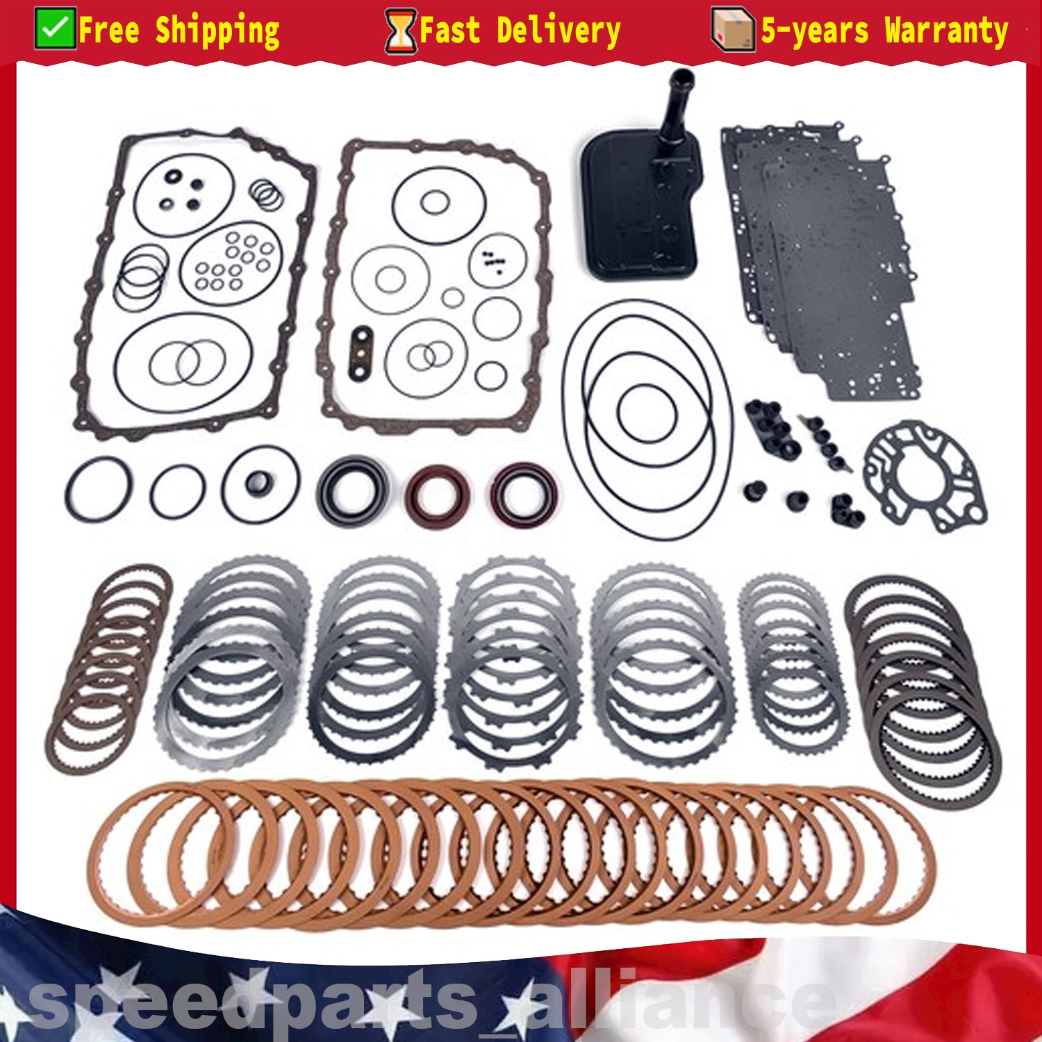 6L90 6L90E 6L80 6L80E Transmission Master Rebuild Kit for Chevy Cadillac GMC USA
