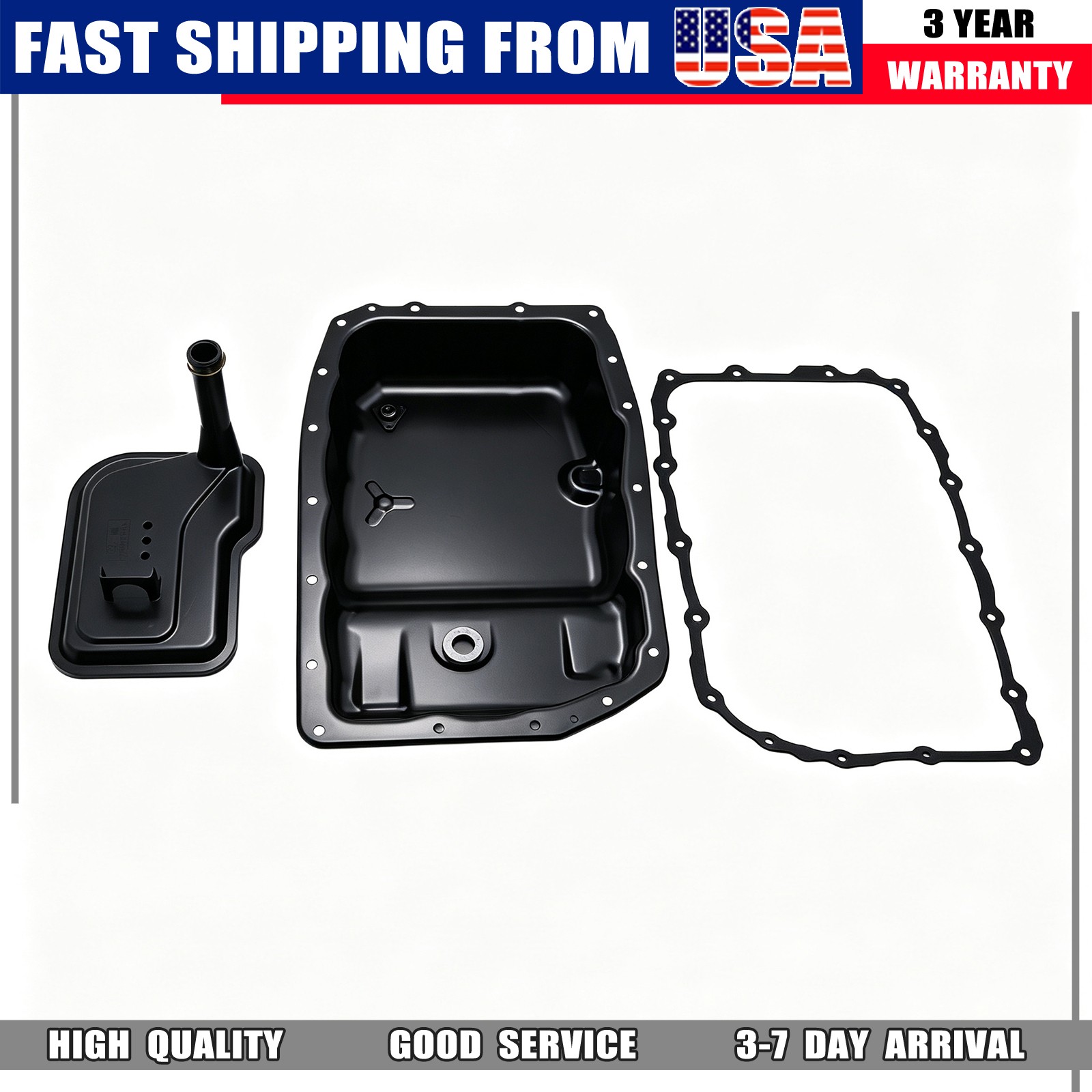 New Transmission Oil Pan W/Gasket ＆Filter fit 2009-2018 Chevrolet Silverado 1500