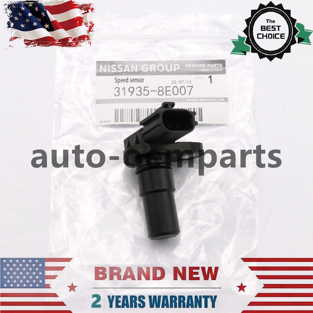 OEM Transmission Output Shaft Speed Sensor For Nissan 31935-8E007 G4T07581A