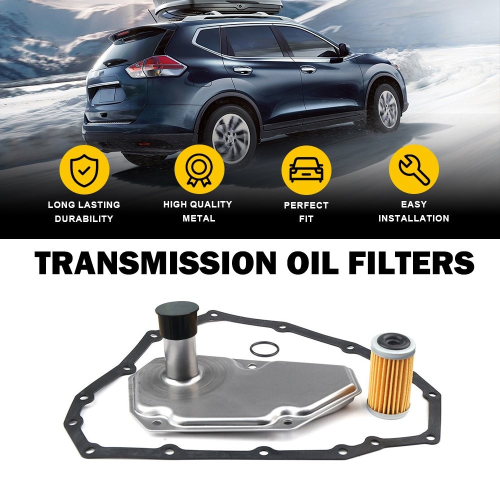 3Pcs Transmission Oil Filters W/Pan Gasket For 2012-2019 NISSAN SENTRA VERSA USA