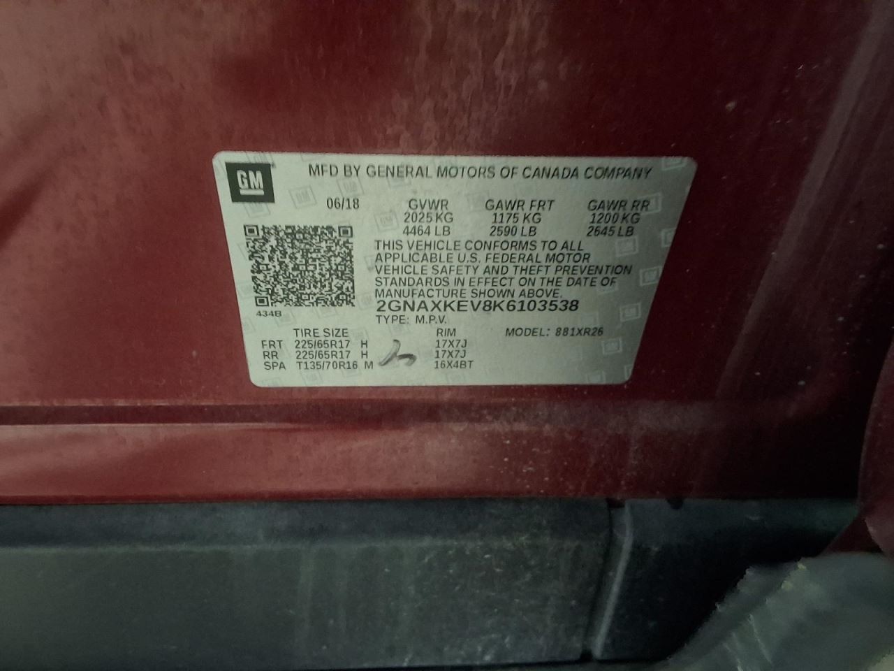 Automatic Transmission FWD 1.5L Fits 18-19 EQUINOX 1721803