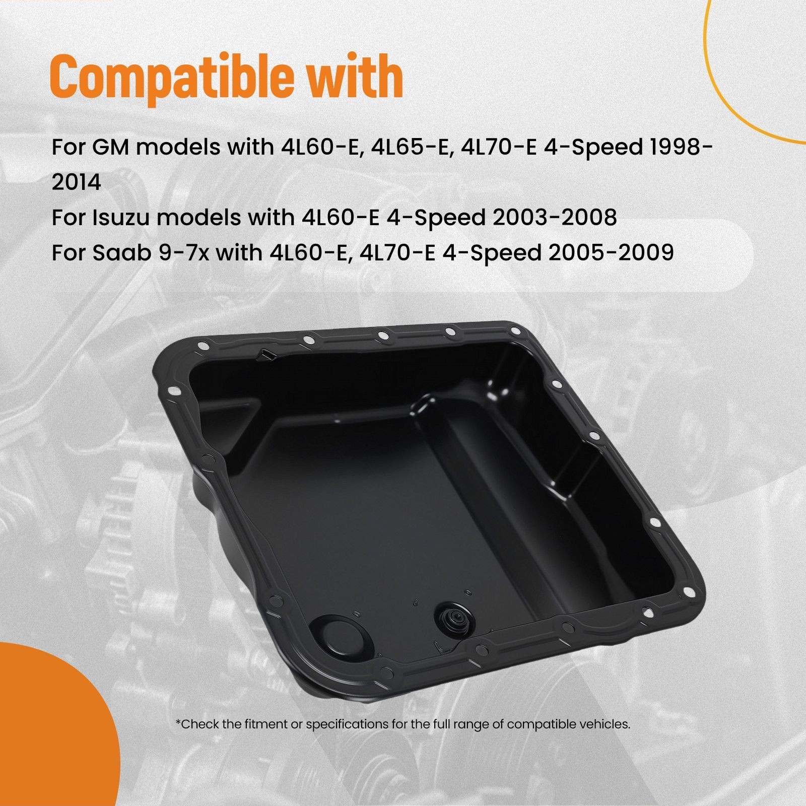 Oil Pan Assembly for GM 4L60-E 4L65-E 1998-2014 635-1062 Direct Fit