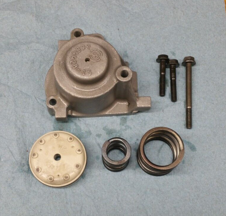 96-up 4L60E 1-2 Accumulator Cover Small Pin Type Piston Spring Bolts Housing OEM
