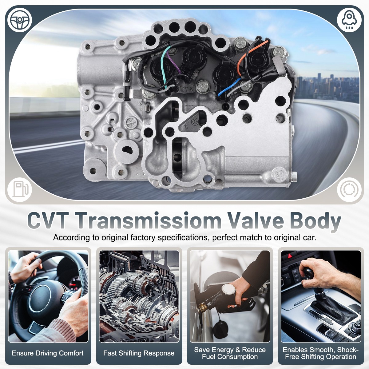 CVT Transmission Valve Body For 2010-2016 Subaru Imperza 2014-2016 Levorg 1.6L