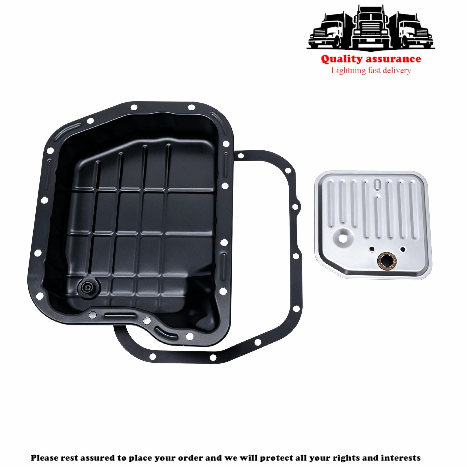Transmission Oil Pan Gasket Filter Set Fits Dodge Ram 1500 2500 46RE 47RE 48RE