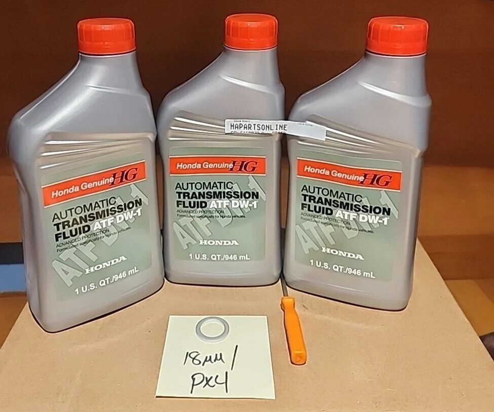 3-QTS HONDA GENUINE ATF DW-1 W/Washer Gasket AUTOMATIC Z-1 NEW SEALED