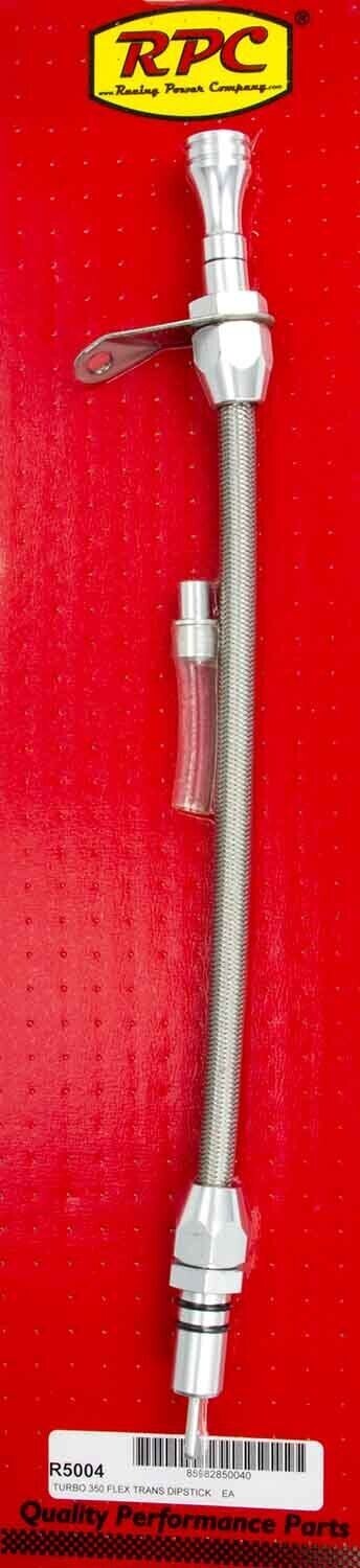 RACING POWER CO-PACKAGED Flexible Trans Dipstick GM TH350 B/H Mount R5004