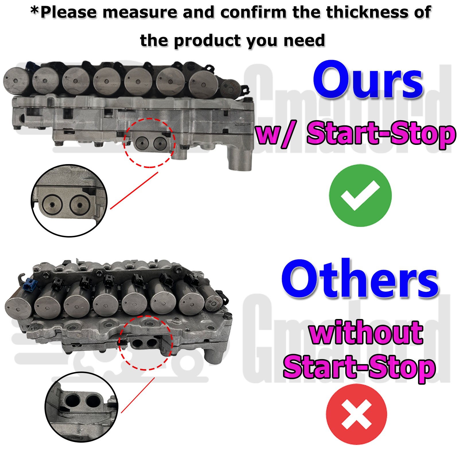 UA80E UB80E UB80F UA80F Transmission Valve Body w/ Start-Stop for Toyota Sienna