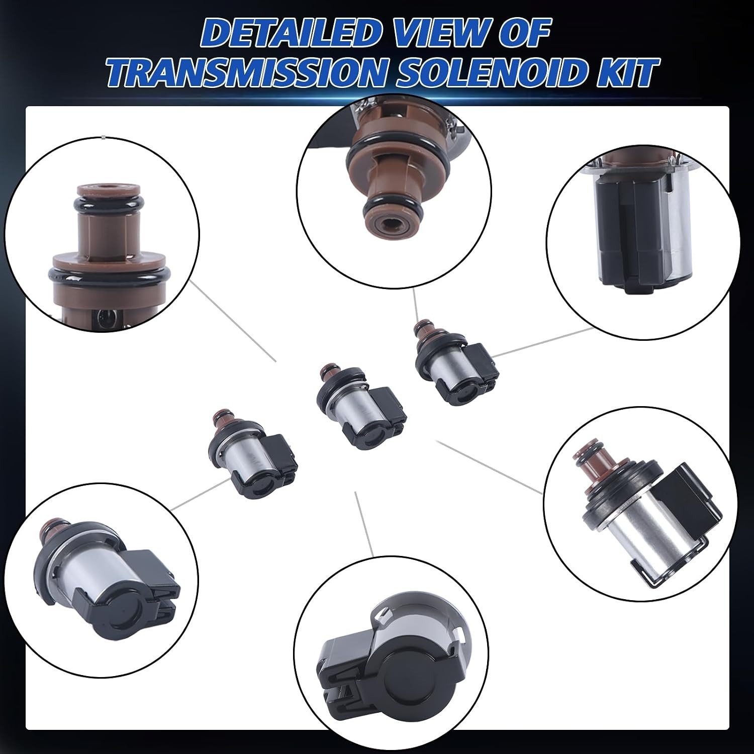 3pc Set TR580 Torque Converter Solenoid Valves for Subaru Transmission Kits