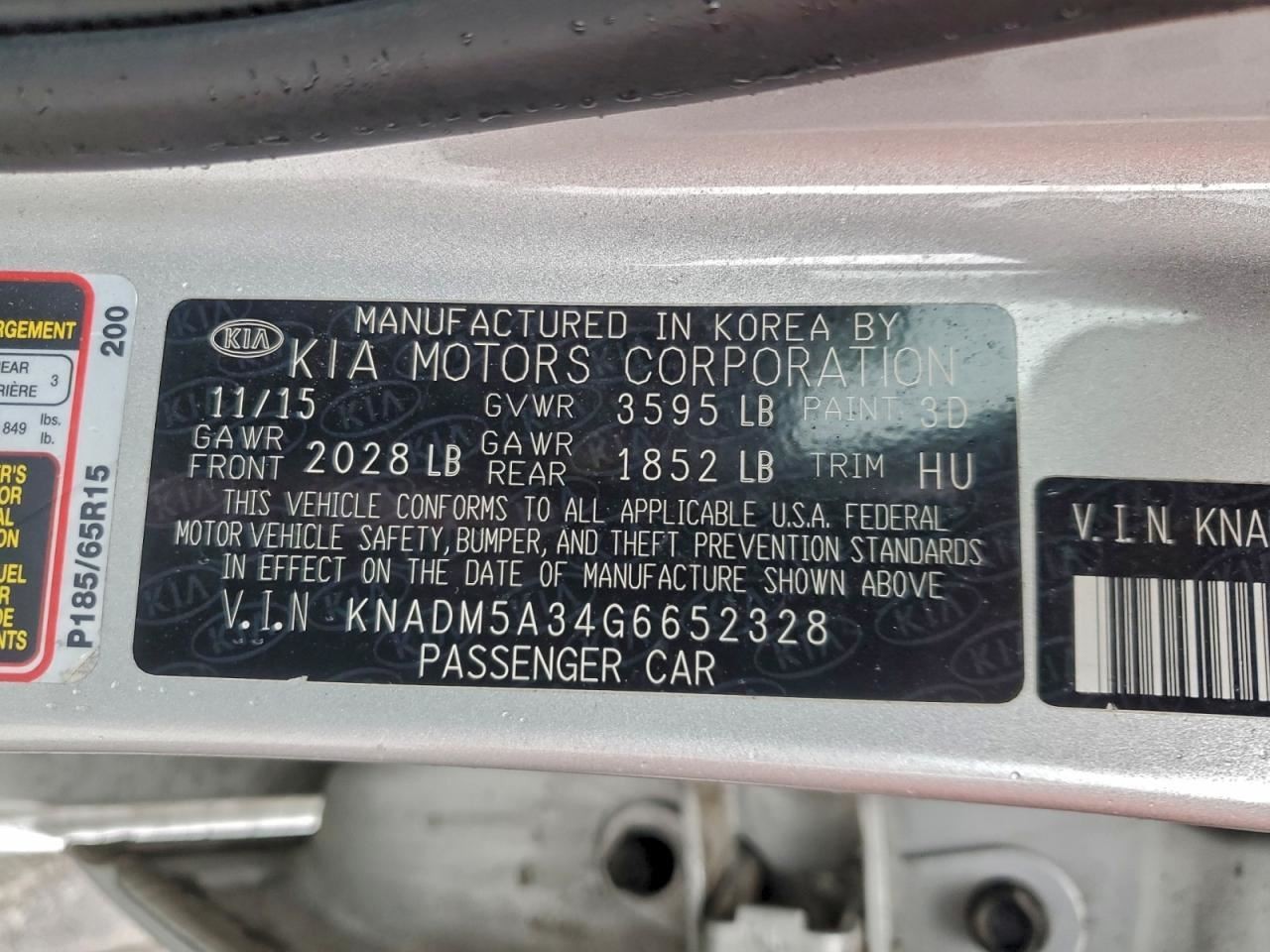 Automatic Transmission Fits 16-17 RIO 5635789