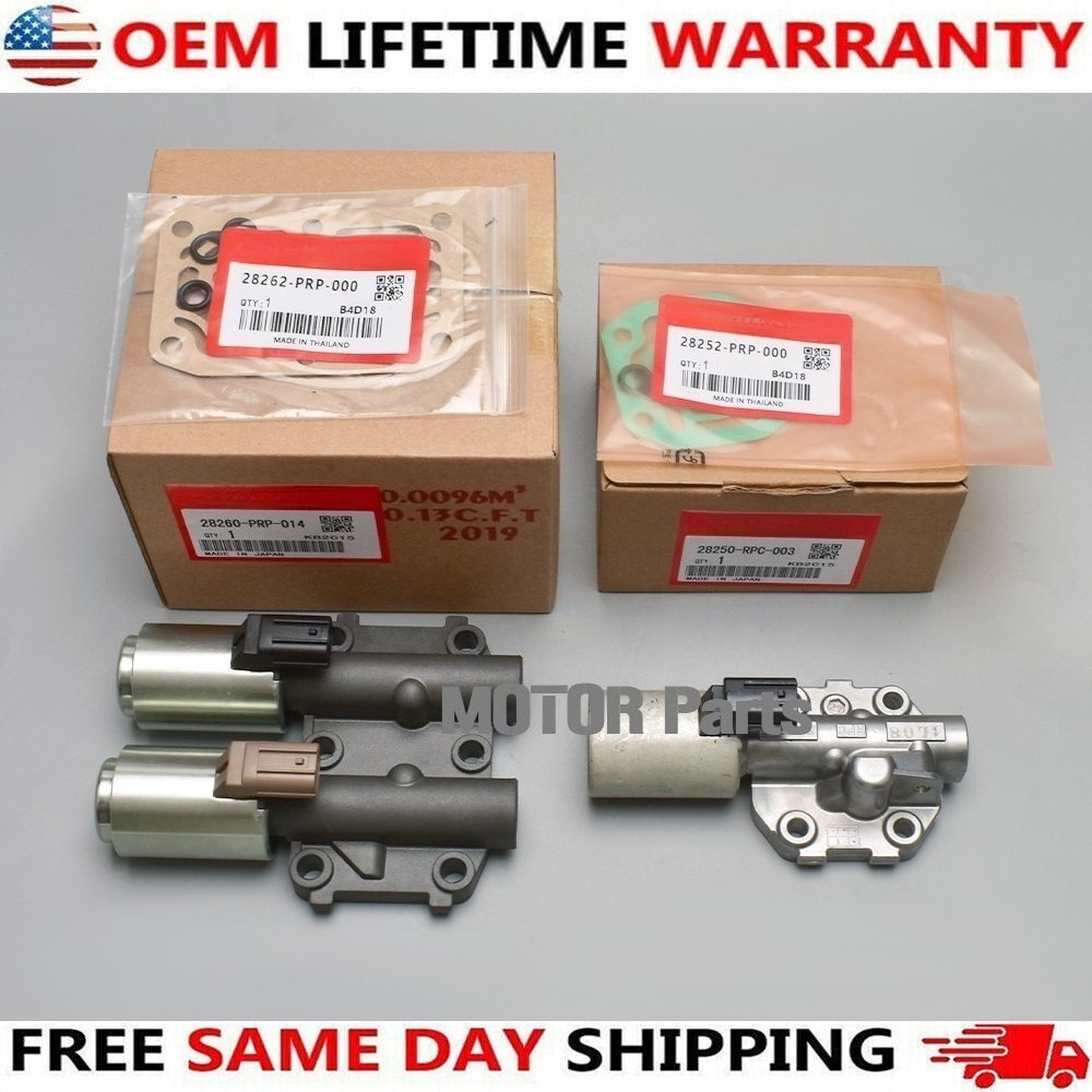 Transmission Solenoid Pair 28260-PRP-014 28250-RPC-003 FOR Honda Accord Acura US