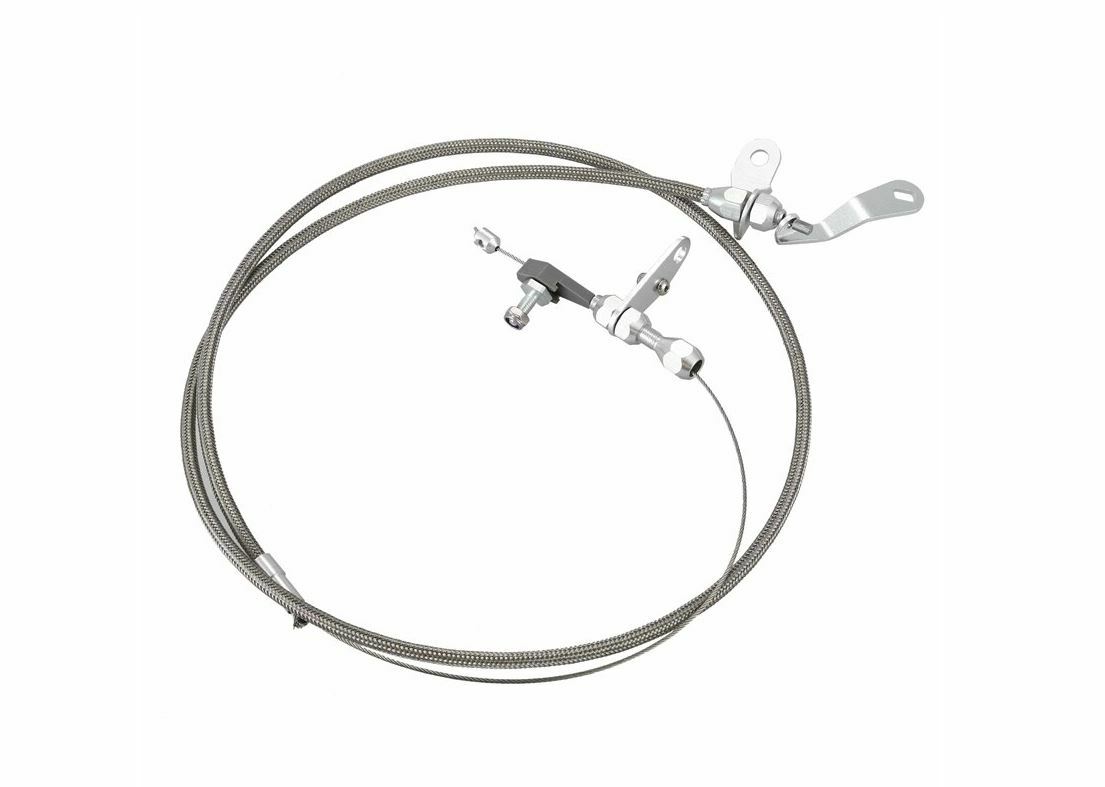 Ford C4 Kickdown Cable Kit Automatic Transmission C-4 Stainless Steel Braided