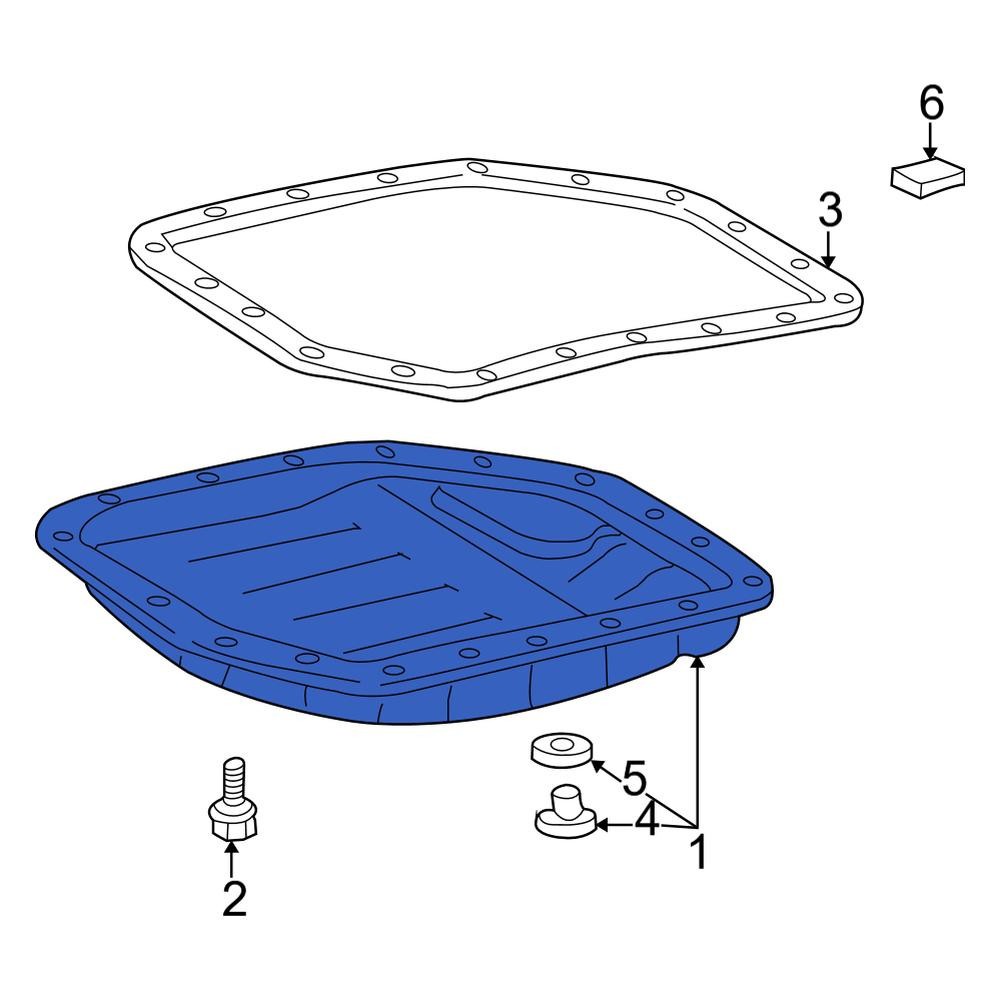 For Toyota Corolla 2009-2016 Toyota 3510652020 Transmission Oil Pan