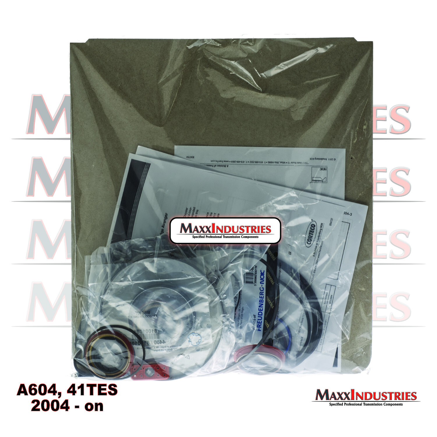 2004-up A604 41TE Transmission Complete Gasket and Seal Rebuild Kit Transtec