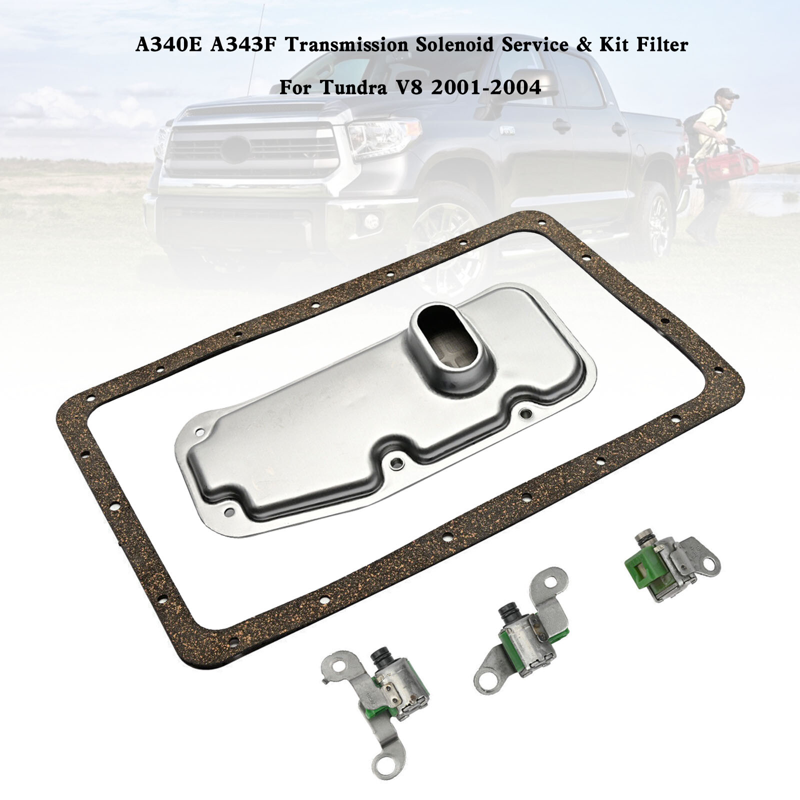 🔥A340E A343F Transmission Solenoid Service & Kit Filter Fit For Tundra V8 01-04