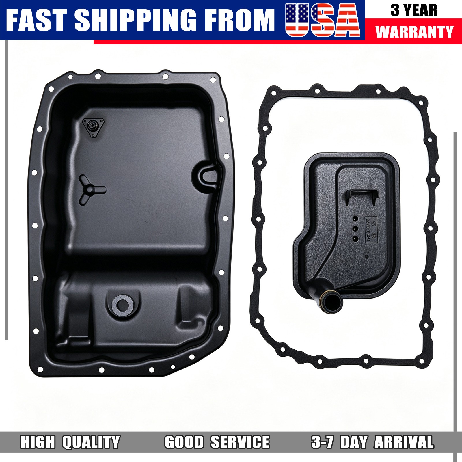 New Transmission Oil Pan W/Gasket ＆Filter fit 2009-2018 Chevrolet Silverado 1500