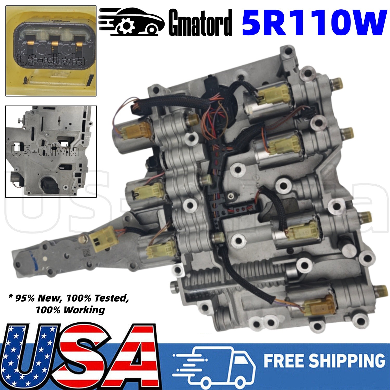5R110W Transmission Valve Body w/ Harness Kit For Ford F250 F350 Superduty 03-Up