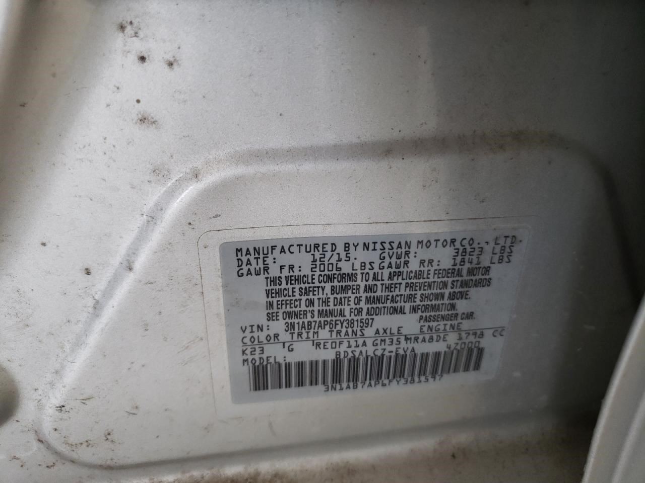 Automatic Transmission CVT 1.8L Fits 13-16 SENTRA 403305