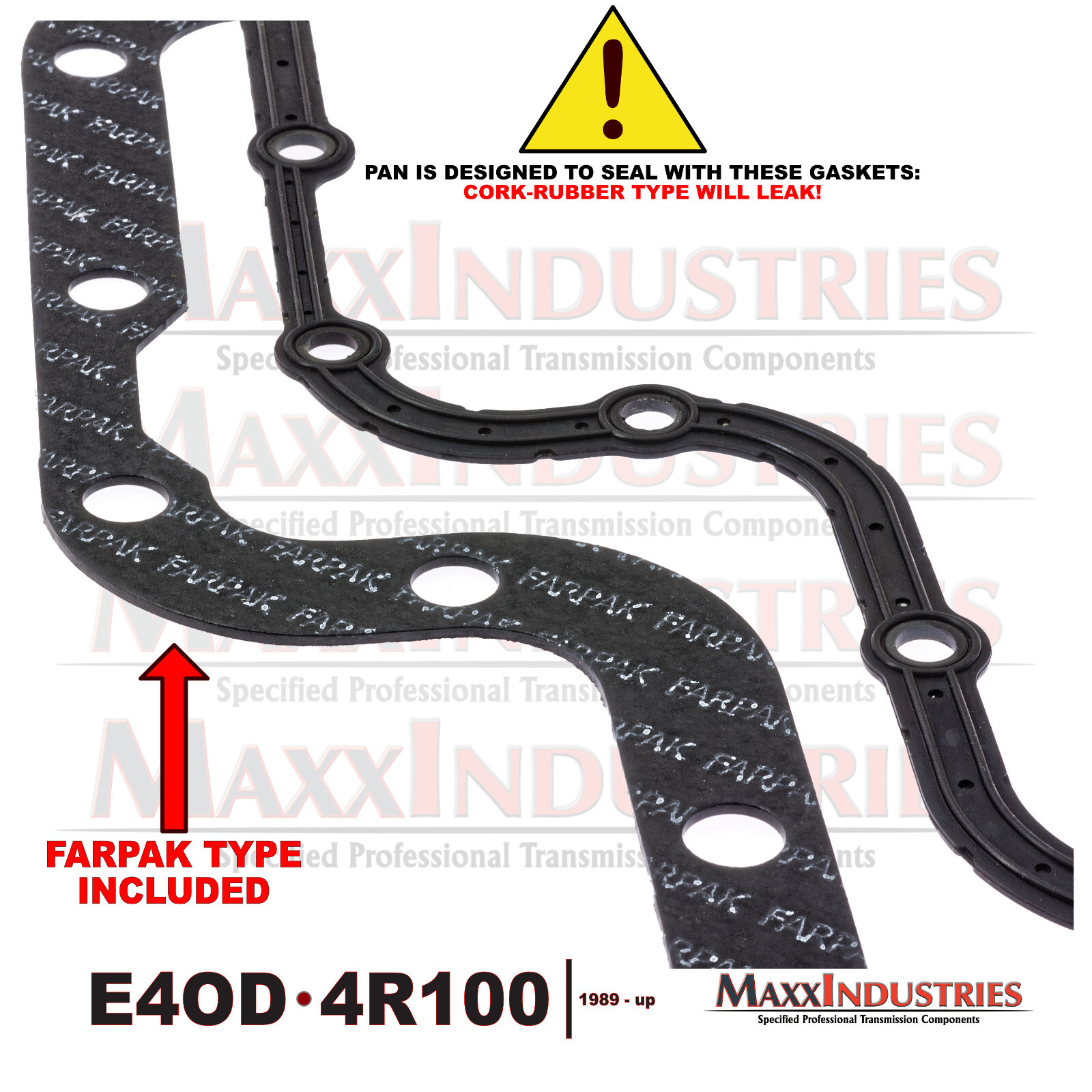 1989-05 E4OD-4R100 Transmission Oil Pan Service Kit Deep Style with Drainplug