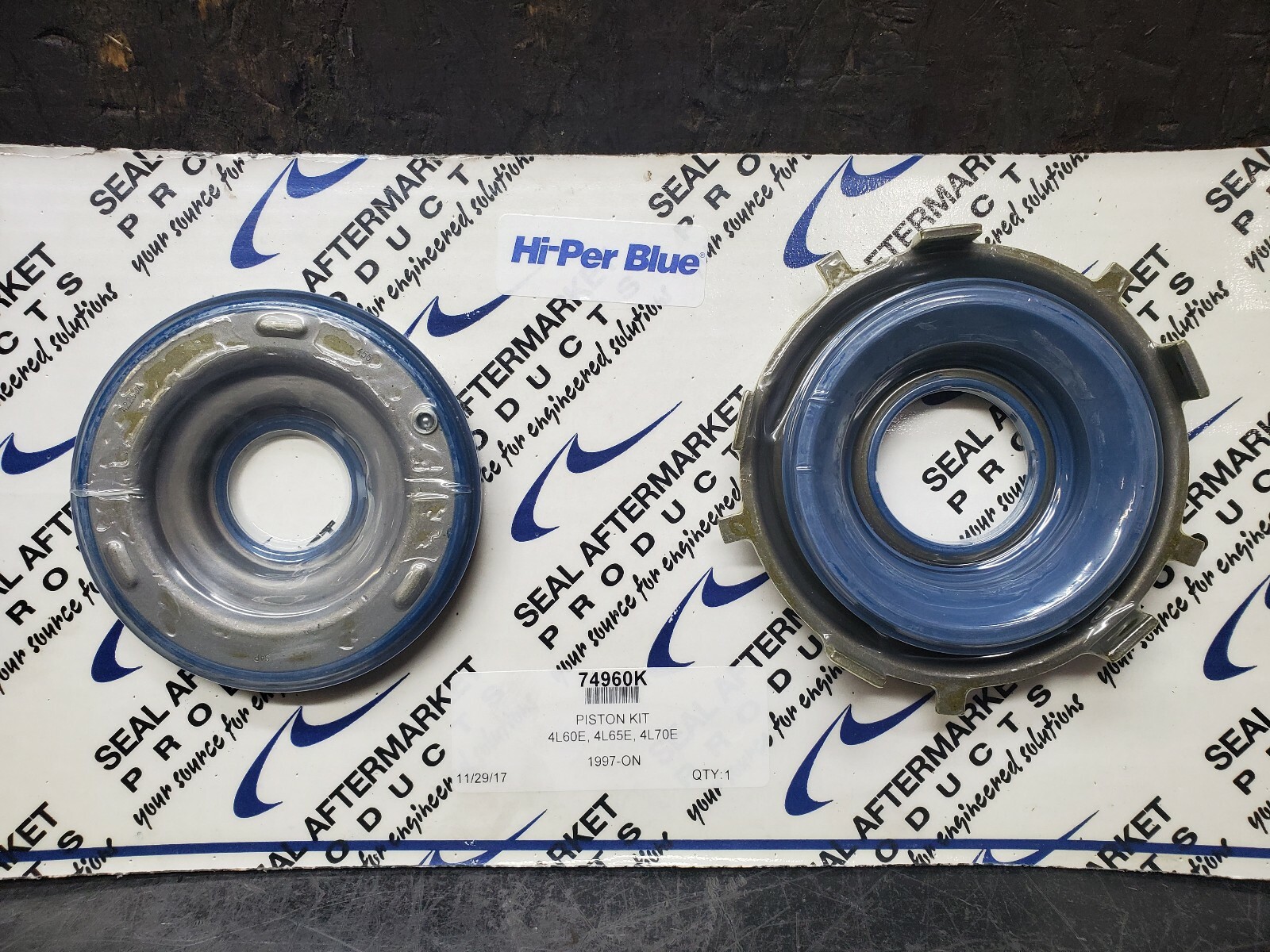 4L60E 4L65E 4L70E 700R4 TRANSMISSION BONDED PISTON KIT HIGH PERFORMANCE BLUE HD
