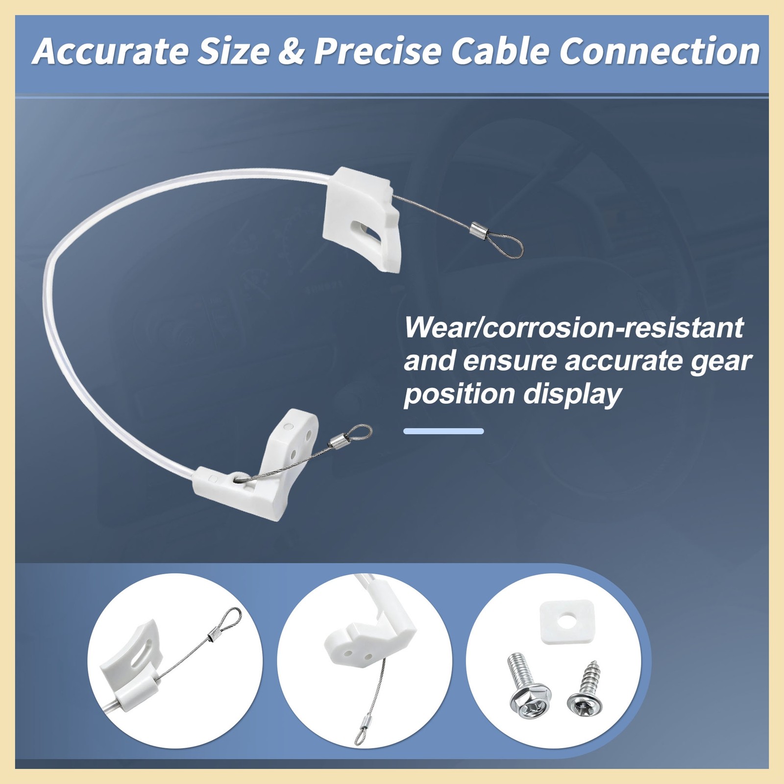 Gear Shift Indicator Cable Fit for Ford F-150 F-250 F-350 Bronco E7TF-7B033-A
