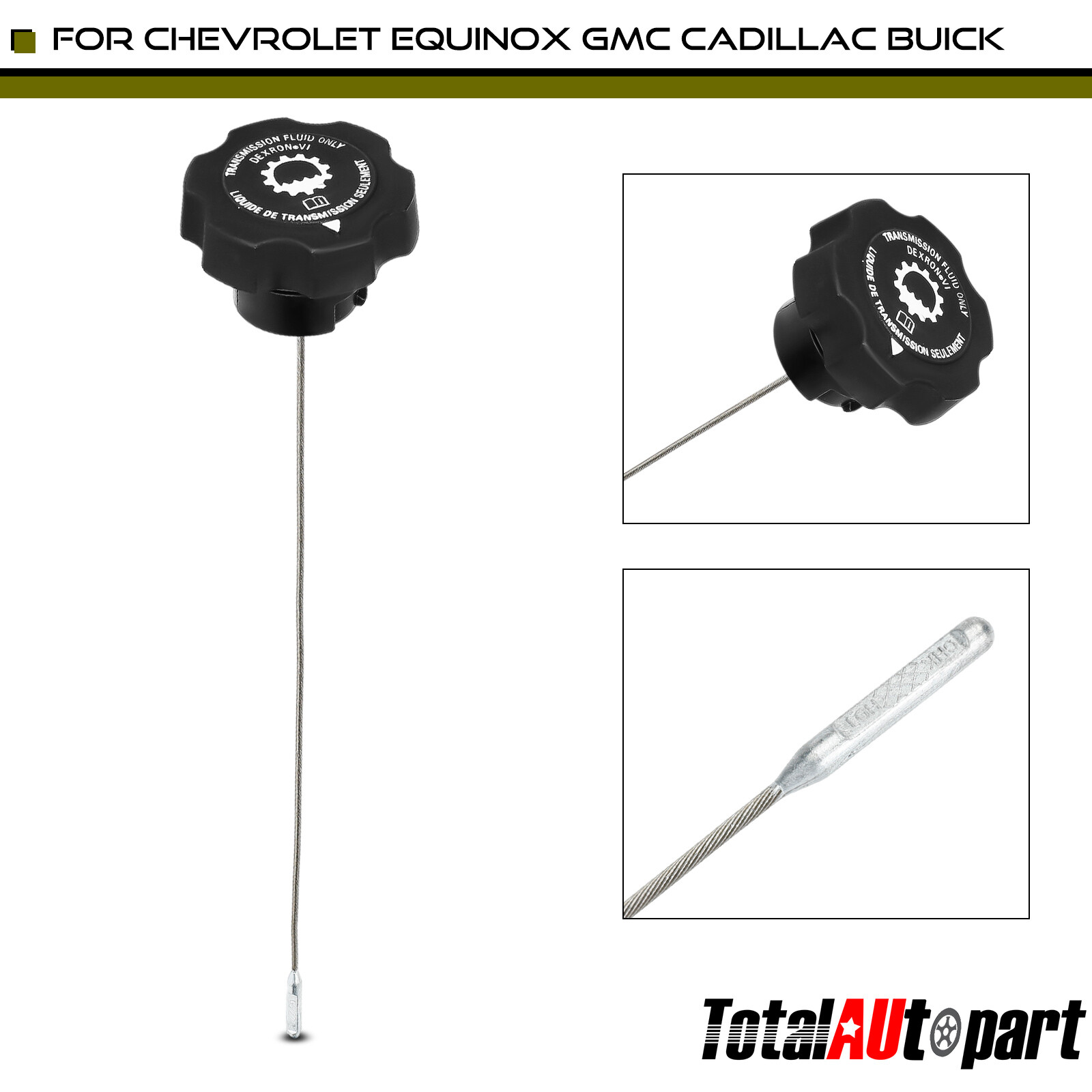 Automatic Transmission Oil Dipstick w/ Cap for Chevy Equinox Impala GMC Buick