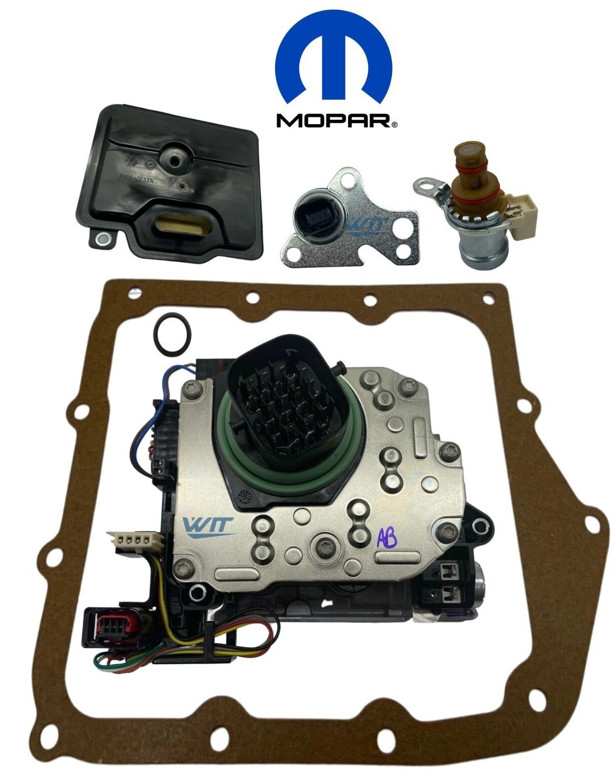 62TE Mopar Solenoid and Filter Kit Block, Transducer, and TCC 2007- UP