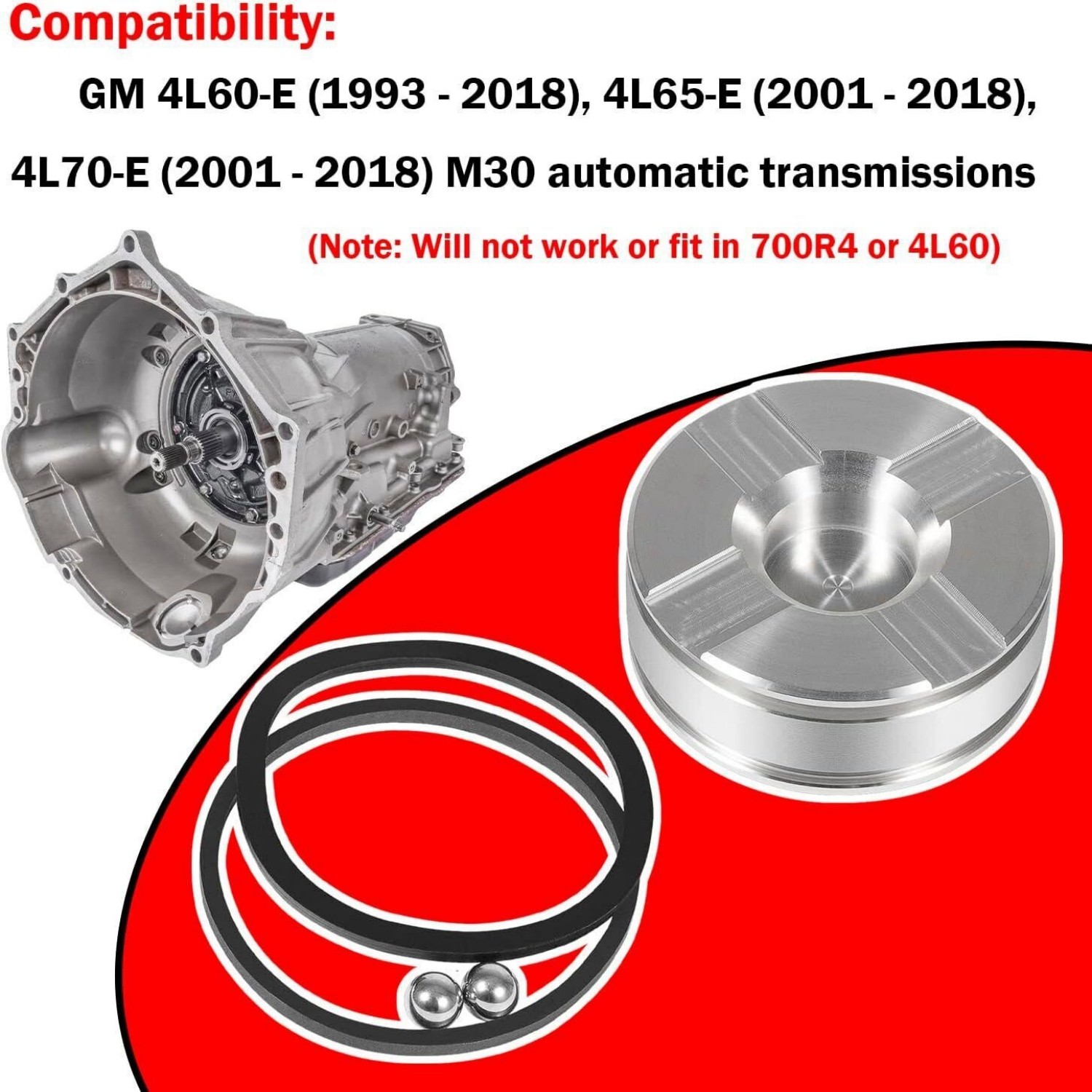 Pinless Forward Accumulator Piston Kit77987-01K For GM 4L60-E 4L65-E 4L70-E M30
