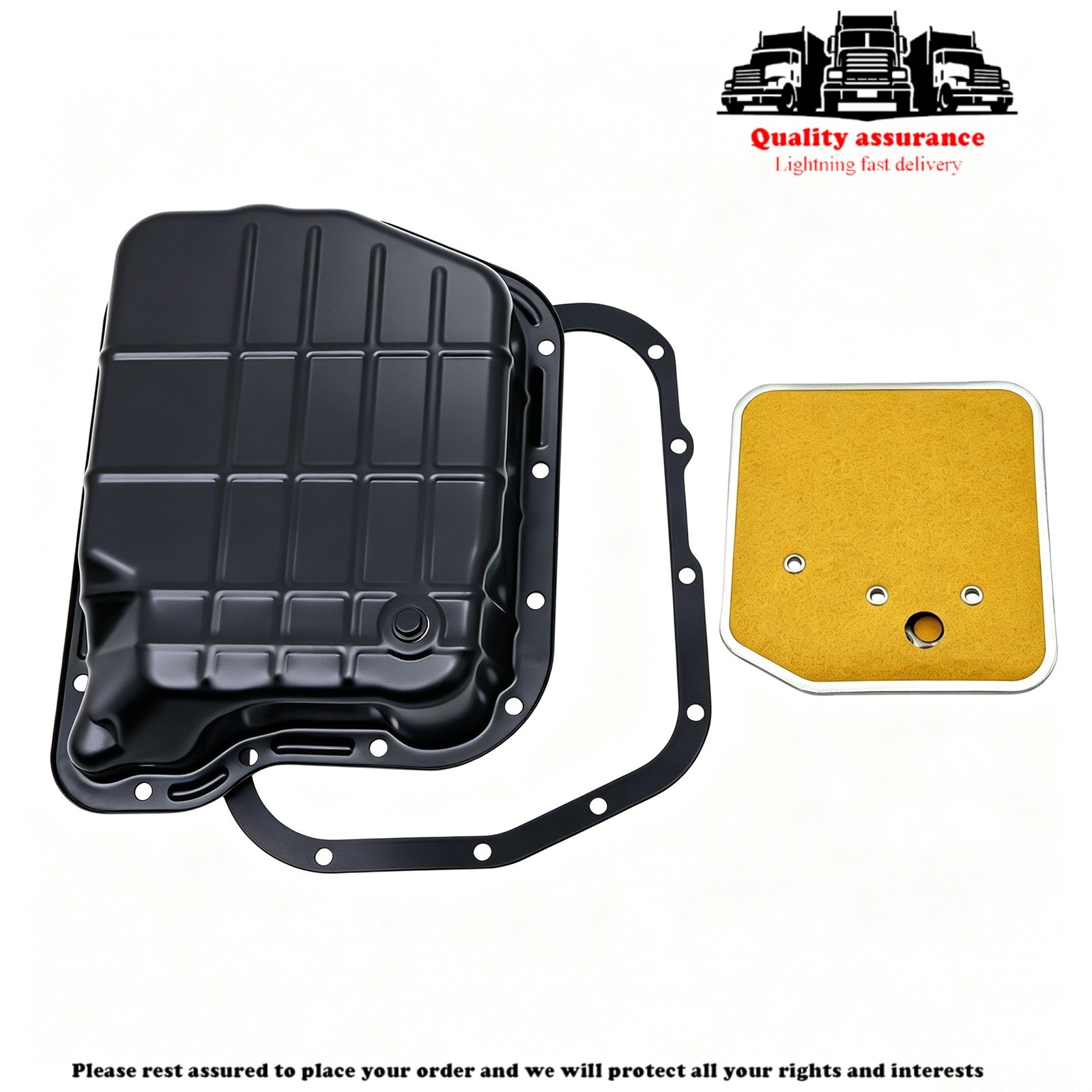 Fit Dodge B150 B250 B350 Ramcharger Trans Oil Pan Gasket Filter Kit 1988-1997
