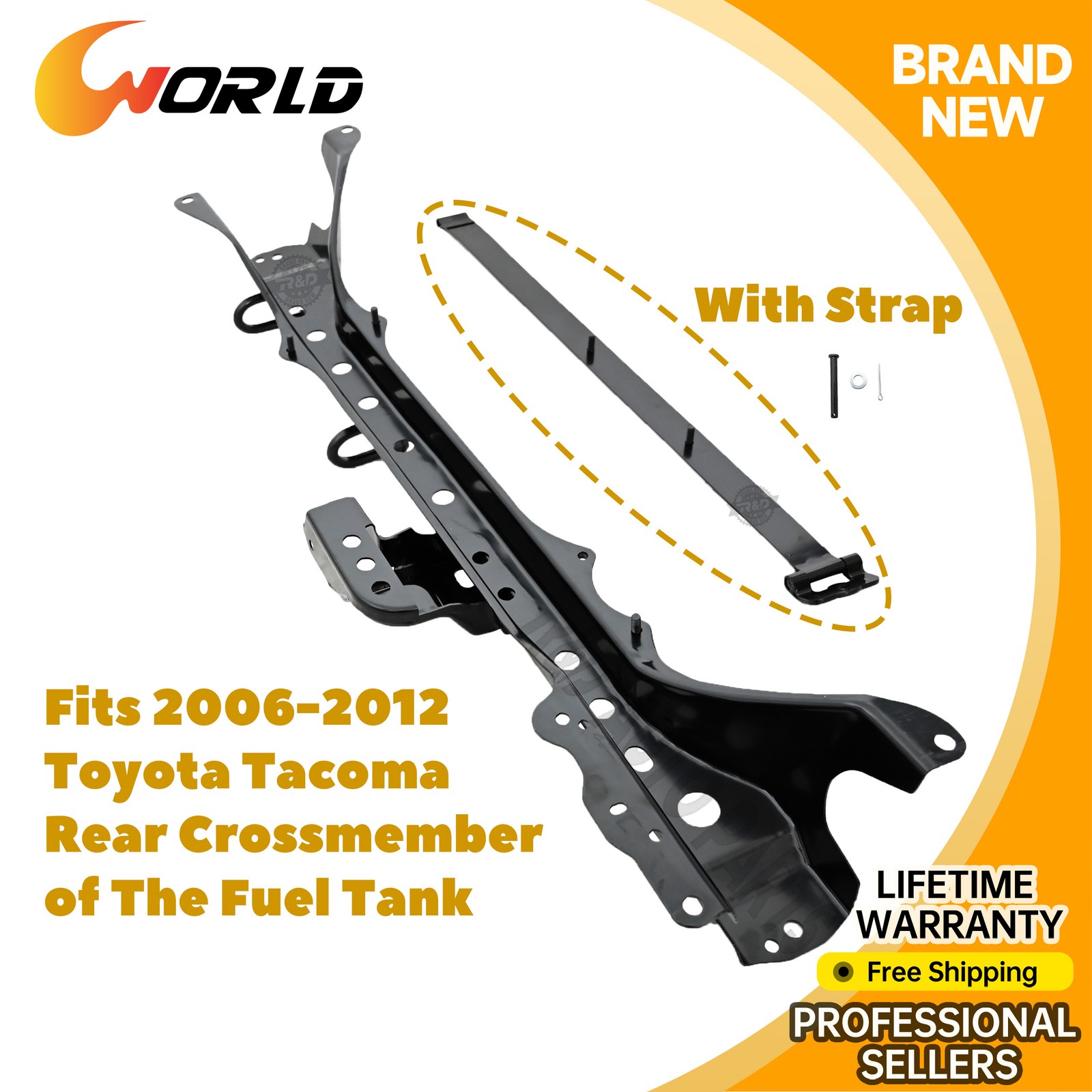 For 2006-2012 Toyota Tacoma New Rear Crossmember Frame Gas Tank High Quality