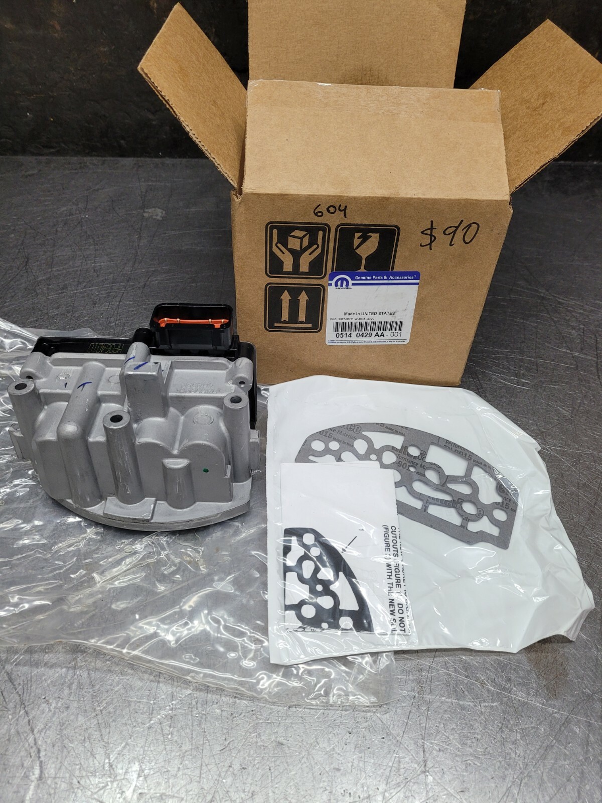 TRANSMISSION SHIFT SOLENOID PPACK OEM NEW SERVICE KIT A604 41TE.